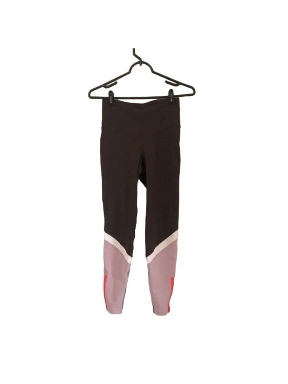 Old Navy Womens Athleisure Colorblock Burgundy Elevate Leggings Size Small